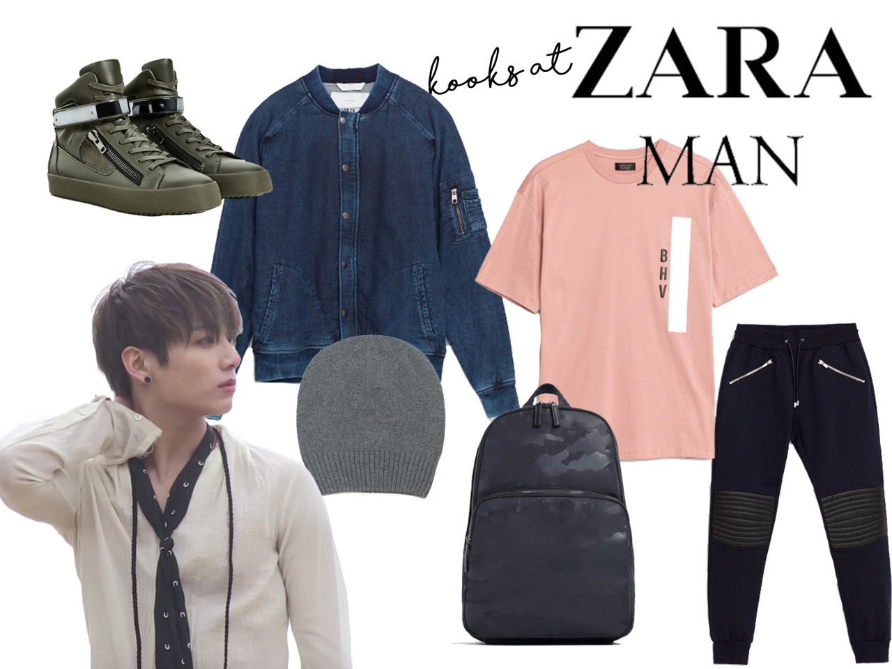 zara⁷ ia on X: jungkook in a leather jacket.