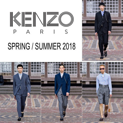 adriensabores:theasianmalemodel:Asian male models for Kenzo SS18 | Paris Fashion Week(L to R) Xie Ch