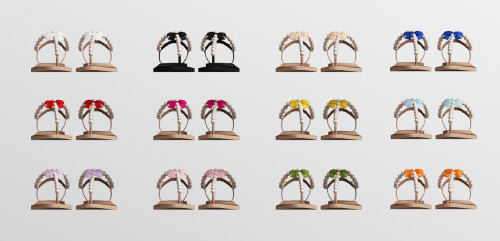 The Bow Collection Part I[Jius] Pearl flat sandal with bow 0112 swatchesSuitable for basic gameHave 