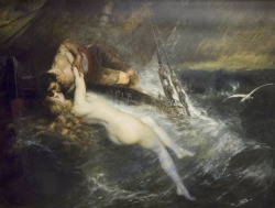oh-comelyy:  The Kiss Of The Siren Gustav Wertheimer (German, 1847-1902)  via Indianapolis Museum of Art 