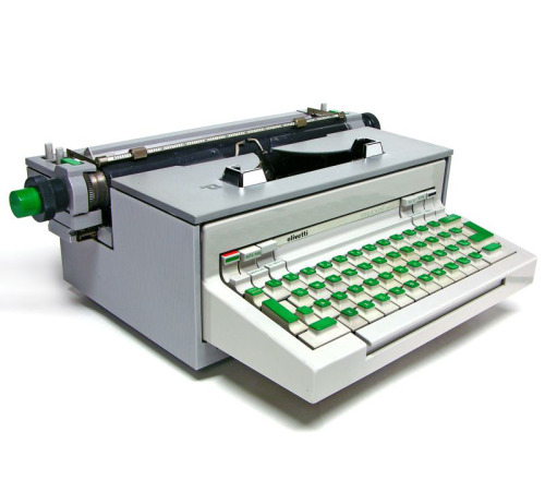 Ettore Sottsass & Hans von Klier, electric typewriter Praxis 48, 1964. For Olivetti. Via oztypew