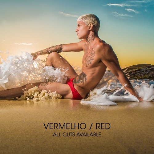 VERMELHO / RED SWIMMING SHORTS FOR MEN - MALE BATHING SUIT Available on all cuts and sizedAt www.c