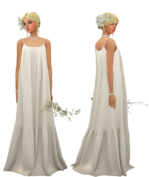 TS4 Cottagecore Wedding Dresses Lookbook Skin 1, 2 / Hair / Eyebrows / Eyes / Nosemask DressFreya Dr