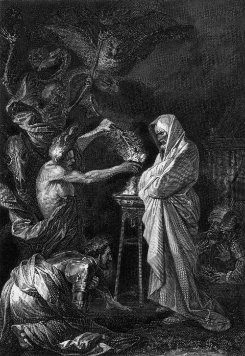 Louis Delaistre after Salvator Rosa, Saul speaking to Samuel’s spirit at the Witch of Endor, c