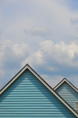 crescentbeing:  8.15.15 // I was looking for enlightenment, but I found this blue house instead.