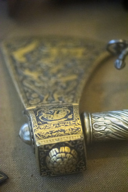 chillypepperhothothot:  Detail on Persian battleaxe by quinet on Flickr.
