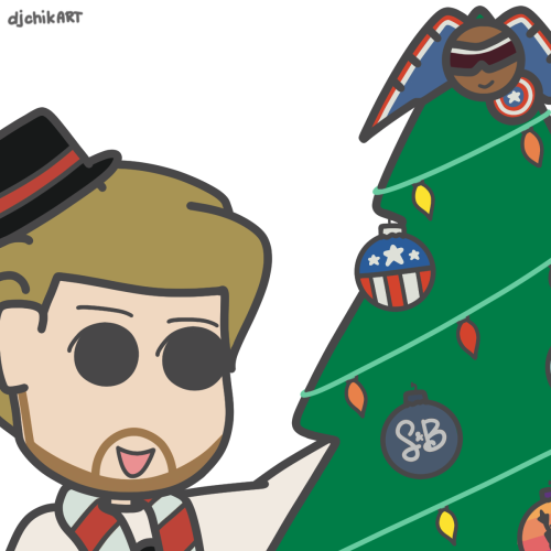 Christmas holiday goodness created for me by @djchika ✨ as a fill for @marveltrumpshate    Steve, Bu