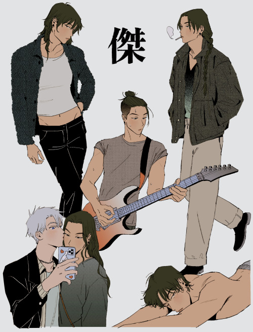 moesalaryman: suguru in a mullet, suguruw with undercut, sguru with braid, sugruru in wavy hairr, su