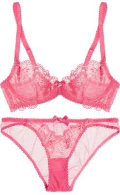 transparent-lingerie:  L’Agent by Agent Provocateur bra &amp; briefs 