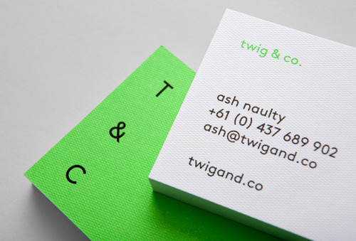 Construction company’s new business card is perfect with a Pantone spot color, hardy black foi
