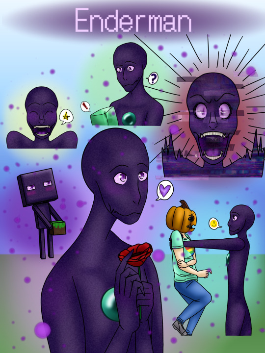 Minecraft enderman fanart