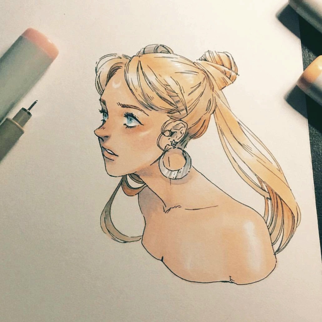 curazi:  Messing with my good ol copic markers, I’ve missed them  Edit: Reuploaded,