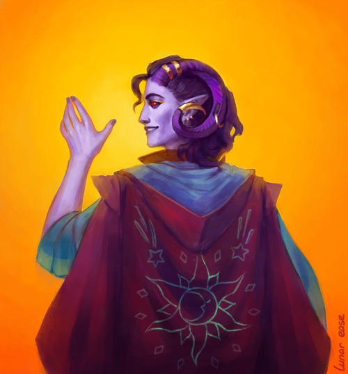 lunar-ease:I did this one after the campaign 2 ending. Little tribute to Mollymauk Tealeaf, the brig