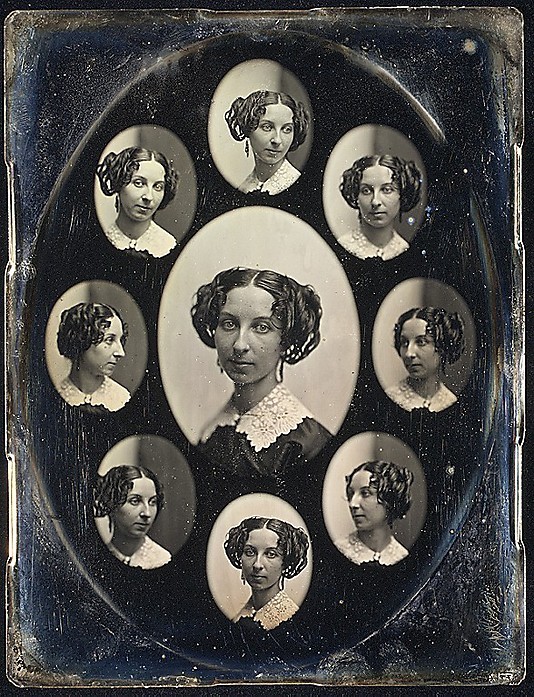 littlepennydreadful:
“Southworth and Hawes, Unidentified Woman in Nine Oval Views, c. 1850
Daguerreotype
”