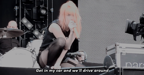 omgitspmore:We’re driving fast in my carWe’ve got our riot gear onBut we just want to have funNo, we