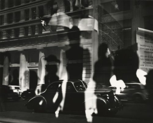 inneroptics:  Lisette Model - Reflections, Rockefeller Center, New York, c.1945