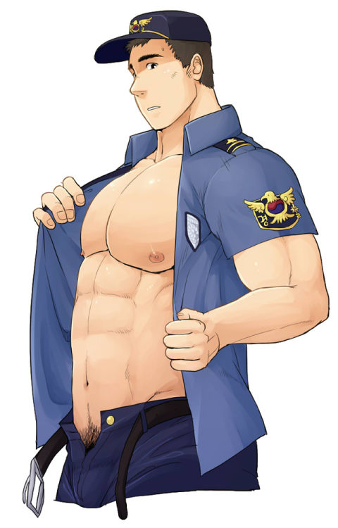 winemvee:  Twitter Doodle 3 - New police uniform in Korea 