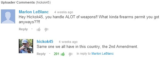 negative-corpus:  Ol’ Hickok45 lays out a line of truth. 