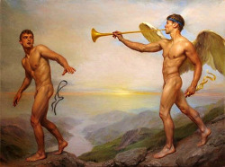 100artistsbook:  bloghqualls:Michael Aviano (b. 1927) , Epiphany oil on canvas More male art at www.theartofman.net and www.vitruvianlens.com20% Discount with code  2PY4TP97