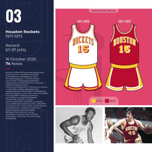 NBA Jersey Database, Houston Rockets Alternate (Gemini Titan) Jersey