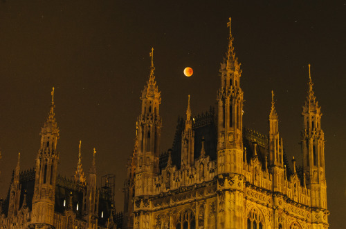 sci-universe:Blood Moon Eclipse 2015 Around the WorldDuring the total lunar eclipse, the Sun, Earth 
