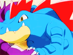 ap-pokemon:  #160 Feraligatr - Intimidates its foes by opening its huge mouth.