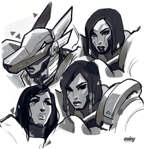 Doodles of the Justice Bae. And an attempt at a skin 