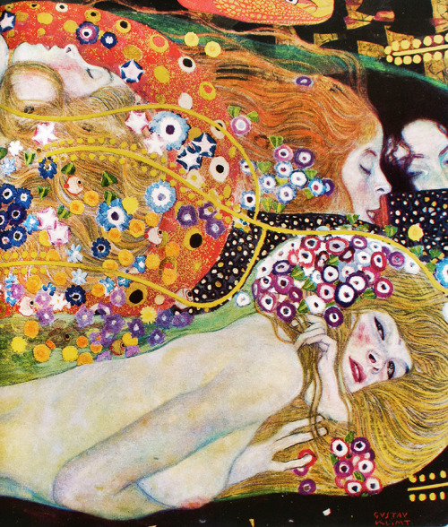 tivoglioraccontare:  daldandala:  Gustav Klimt Su Yılanları II (detay) Water Serpents II (detail)  questo ce l’ho sul diario di scuola (perché io ho ancora il diario di scuola) 