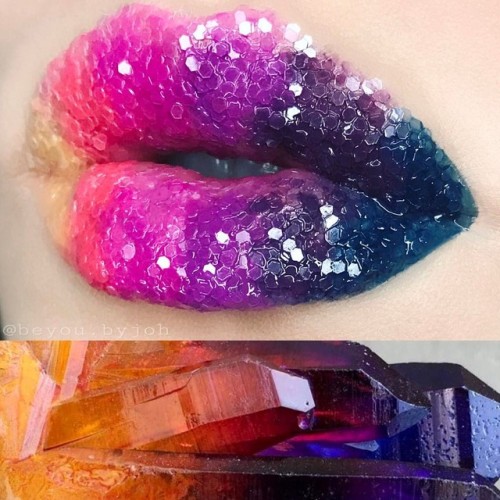 Porn Pics sosuperawesome:  Lip Art by @beyou.byjoh