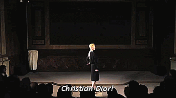 Tilda Swinton Striking Fierce Poses And Calling Out The Names Of Fashion's Legendary Greats In Her Performance