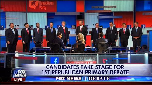 Ten leading Republican presidential candidates faced off in the first debate of the 2016 presidentia