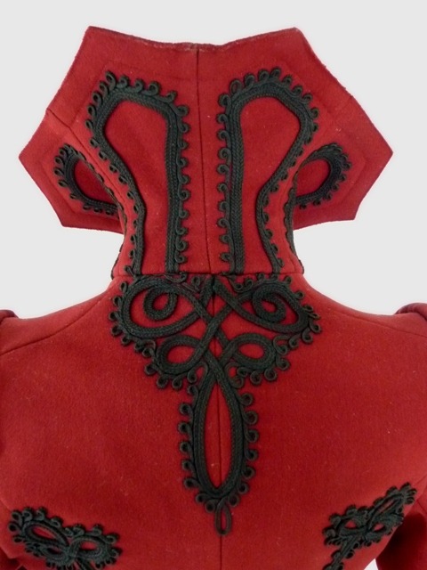 edwardian-time-machine:  Extravagant red jacket, ca. 1898 Source 