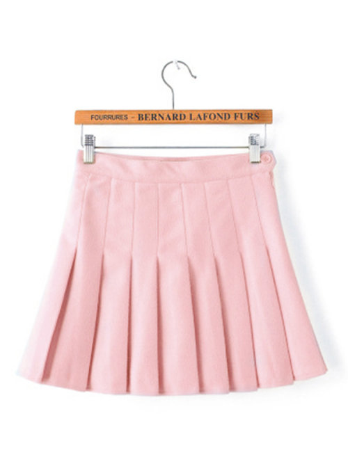 lovelyanifashion:Women Casual Pleated High Waist Mini Skirt Flash Deal up to 60% off!    Discount co