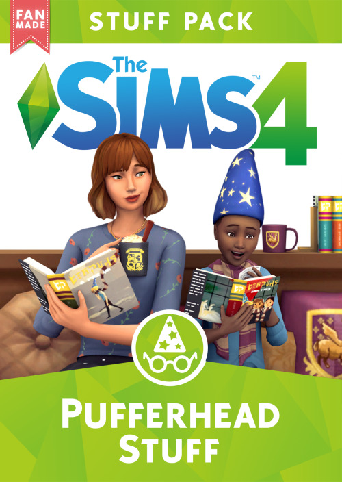 mlyssimblr: PUFFERHEAD STUFF PACK  Do you know Henry Puffer, the most popular simlish literary wizar