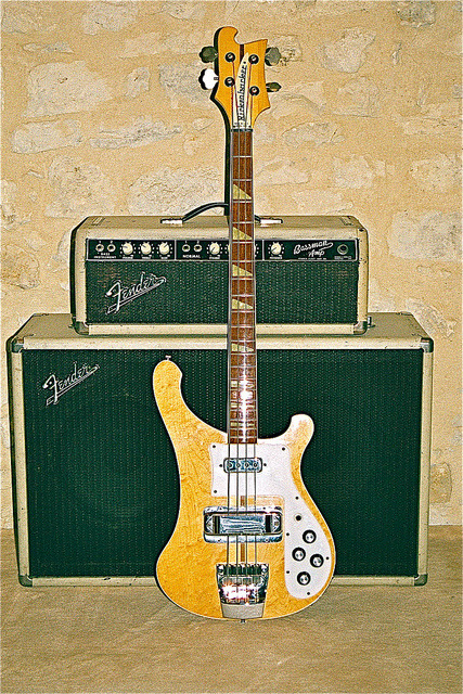 suedetaxi:  Rickenbacker Bass. 
