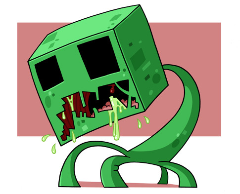 A Creeper from Minecraft (PC, 2011) made by Markus “Notch” Persson of Sto