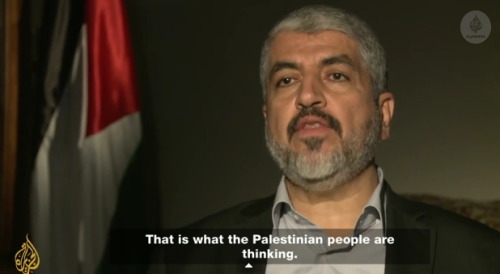 momo33me:  Khaled Meshaal: ‘Not a war of choice’ 