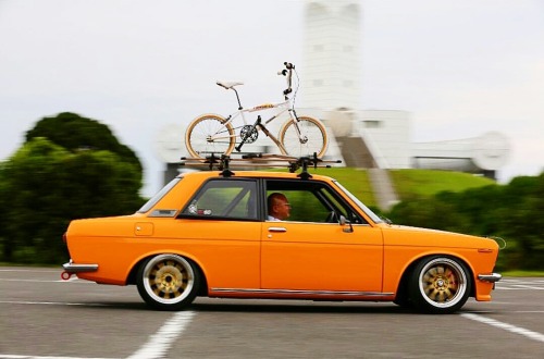 outsidersbmx:  Kuwahara & Datsun. #JDM #madeinjapan #outsidersbmx #OTSDRS #bmx #oldschool #oldsc