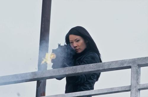 kylagolfar: Celebrity with guns: Lucy Liu - Ballistic Ecks vs. Sever