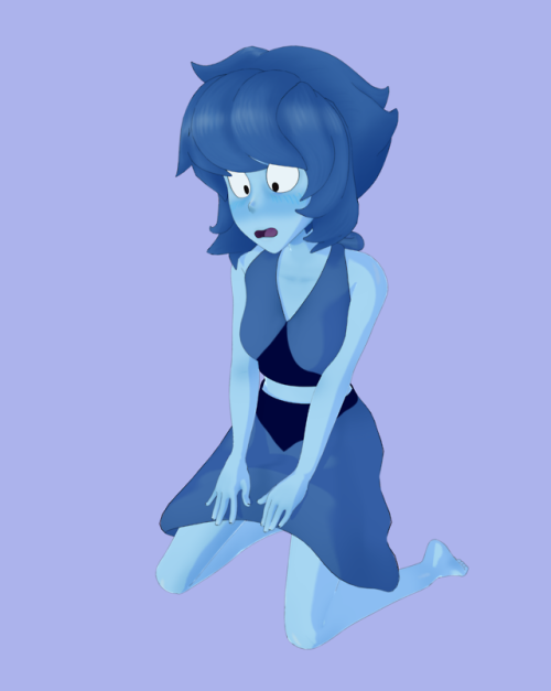 skuddpup: My Lapis model is done! I’m definitely thinking of letting some tentacles ravage her <3  @slbtumblng ;3