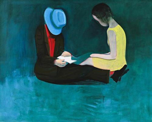 lawrenceleemagnuson:Charles Blackman (Australia b.1928)The Letter (c.1968)oil on canvas 172.5 x 213.