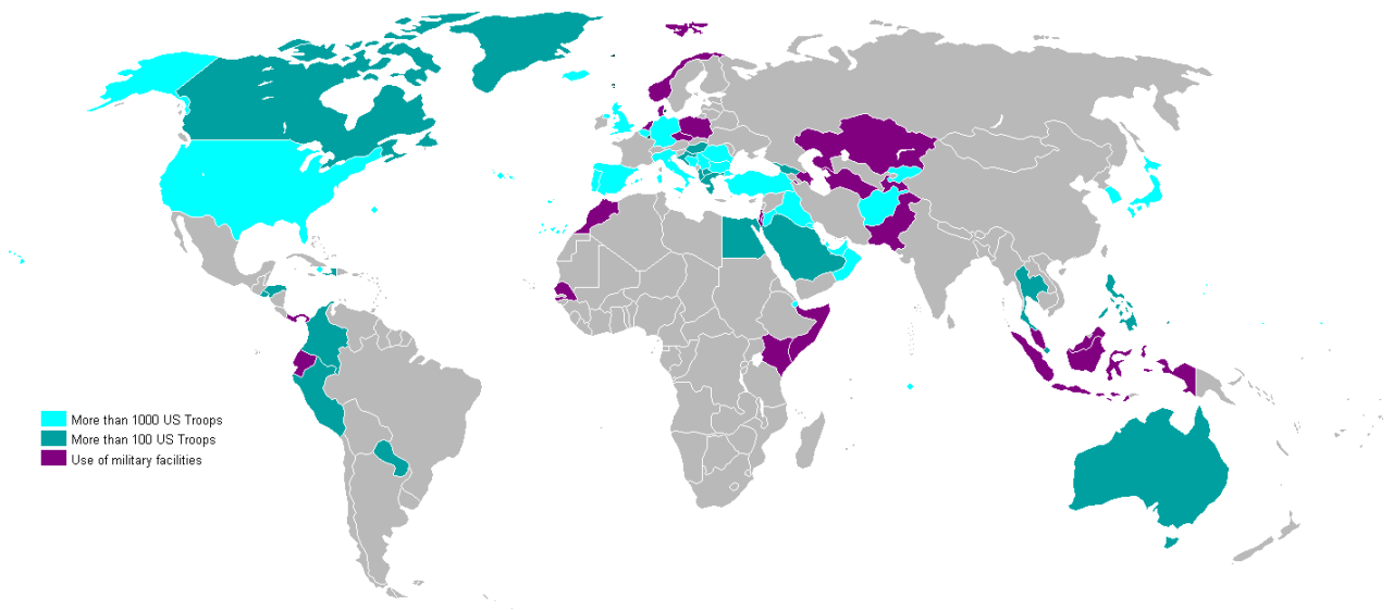 Map Of Countries With An Active US Military Maps On The Web map-of-countries-with-an-active-us-military-maps-on-the-web