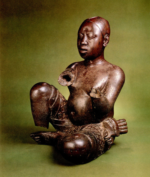 Seated Figure. Created by the Nupe, in what is today Nigeria. Circa 1200s to 1300s CE.
