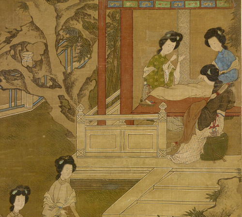 Making the Bride&rsquo;s Gown by Tang Yin (1470-1524)