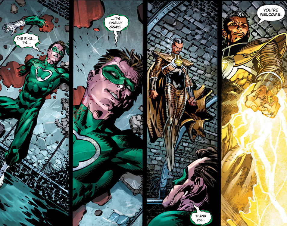why-i-love-comics:  Death of Power Ring  Forever Evil #5 - “Hit and Run”written