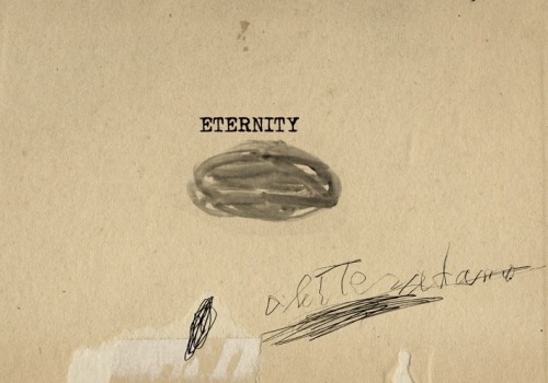 nomade-dans-lherbe:  Salad mixed media collage on canvas – cm. 25×35 – 2014 - Massimo Nota / Lookace  Bamber - Eternity, lettera d'amore 