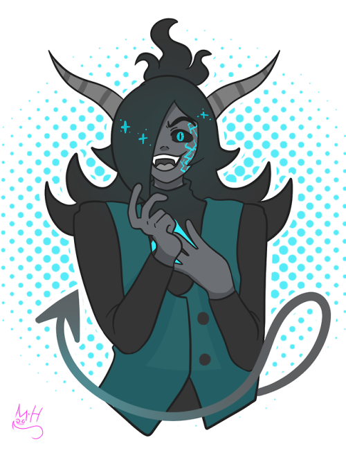 masked-hybrid:@cynical-bonehead Here’s your demon boy uwu