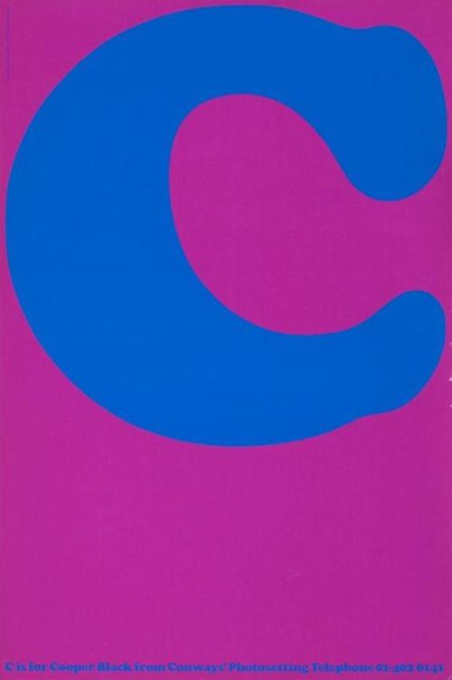 Pentagram Design, Poster campaign, 1976. For Conways Photosetting, London. Museum für Gestaltung Zur