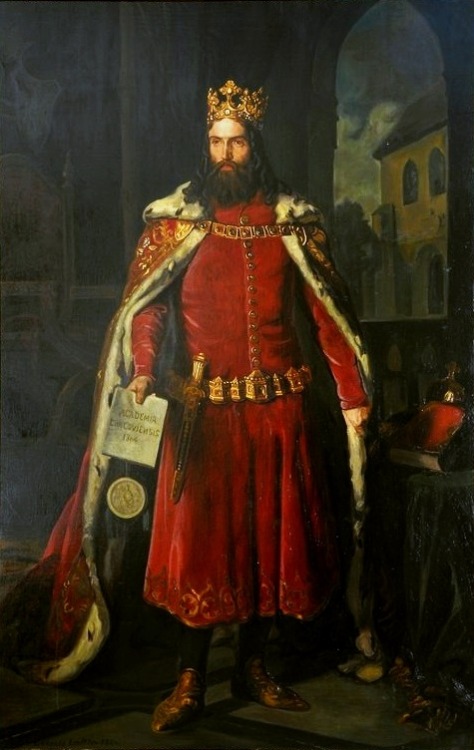 “Casimir III the Great”, 1864 by Leopold Loeffler (1827 - 1898)  ■ Leopold Loeffler, also spelled Lö