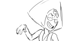 rebeccasugar:  A few Peridot poses for “Too Far,” I was being cool… Amethyst loved it! 